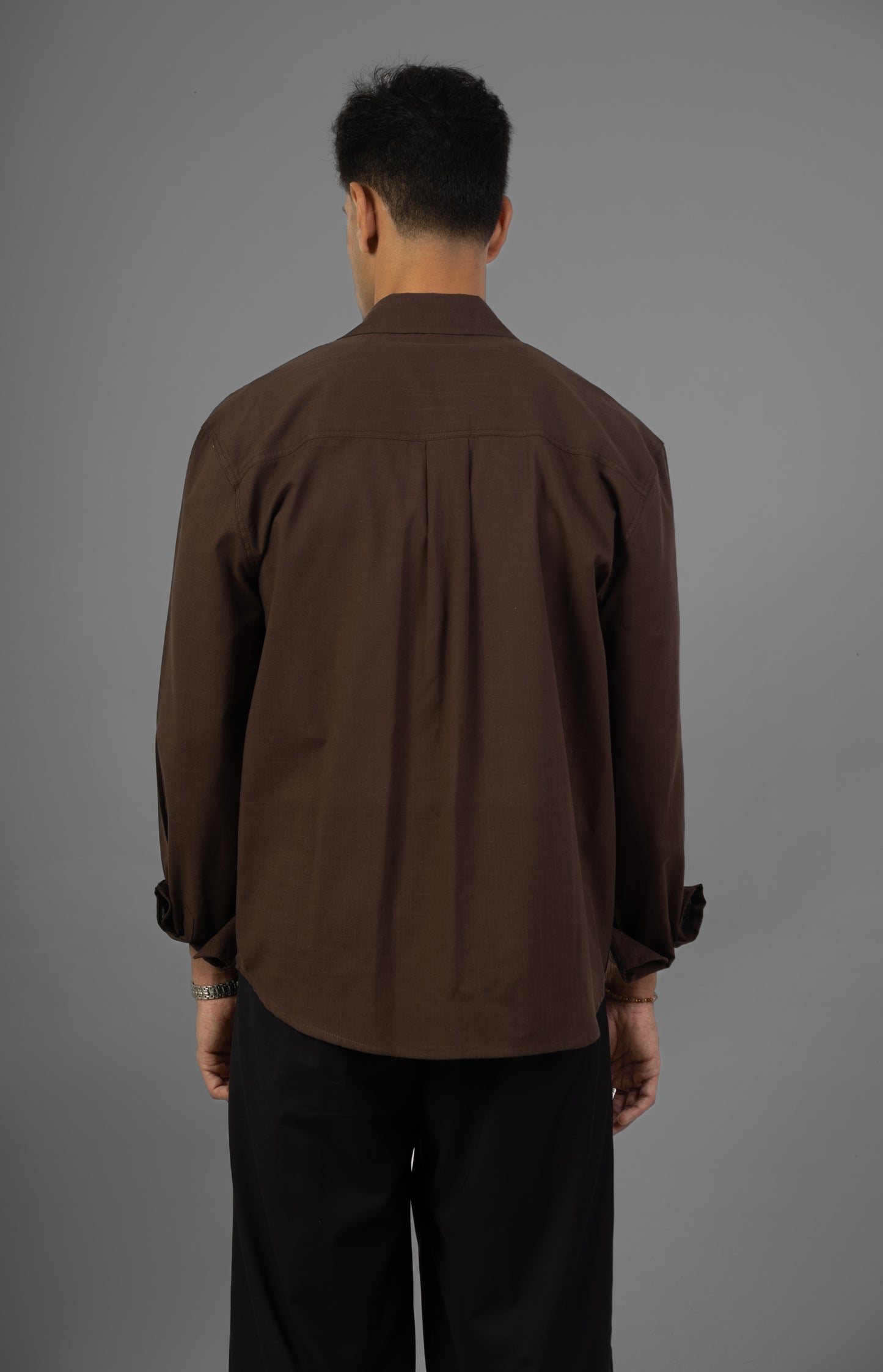 Rustic Lenin Shirt- Brown