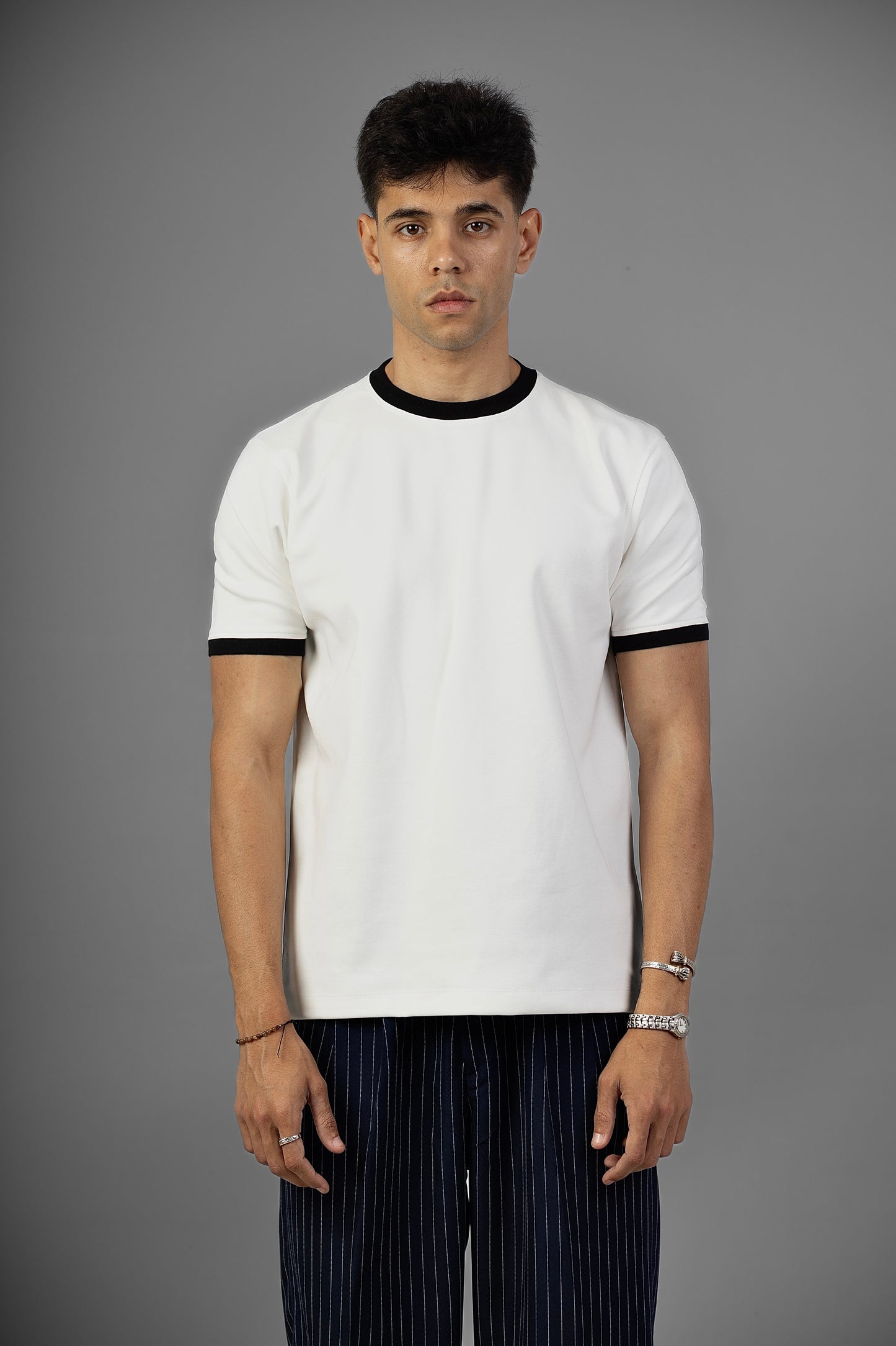 Ringer Tee- White