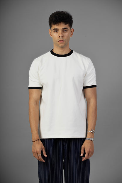 Ringer Tee- White