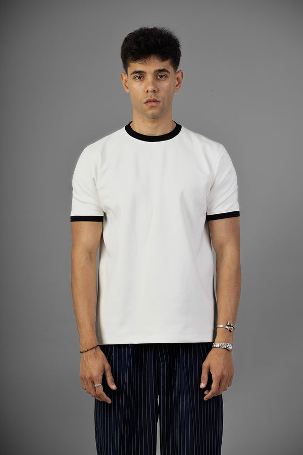Ringer Tee- White