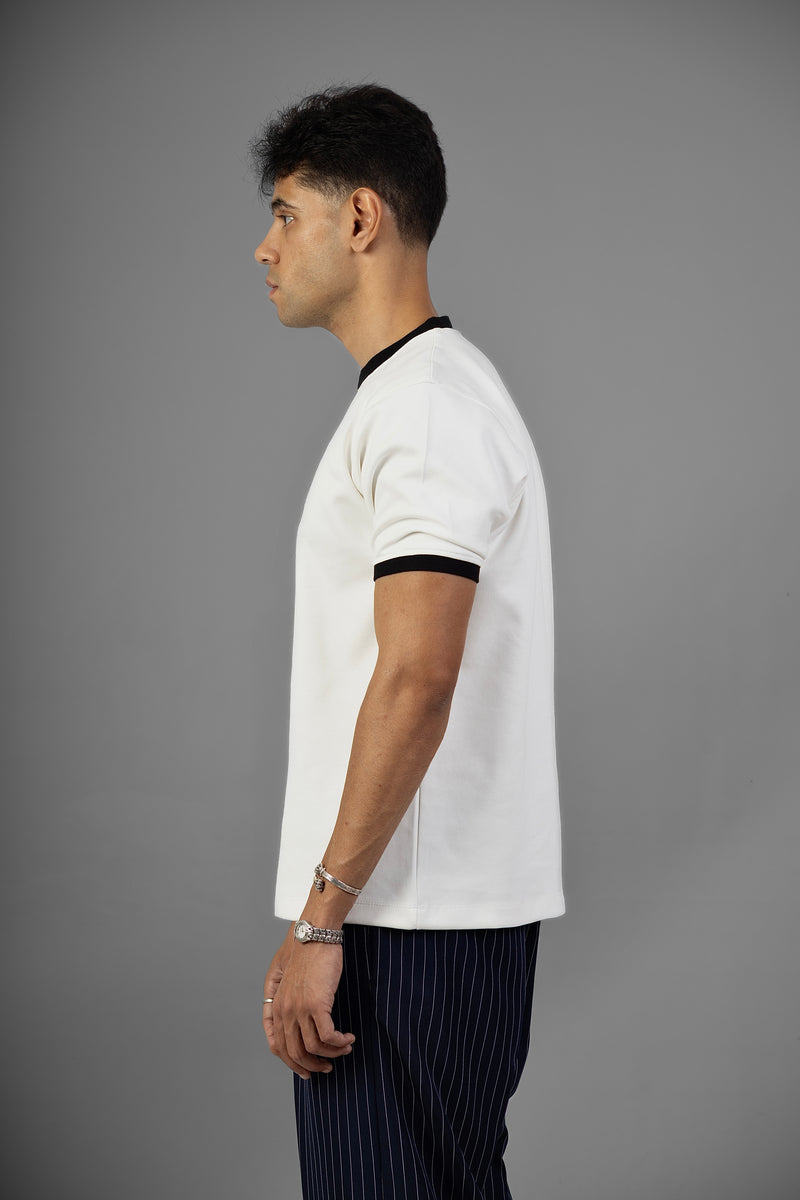 Ringer Tee- White