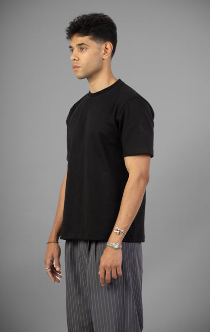Heavyweight Regular Fit T-Shirt- Black