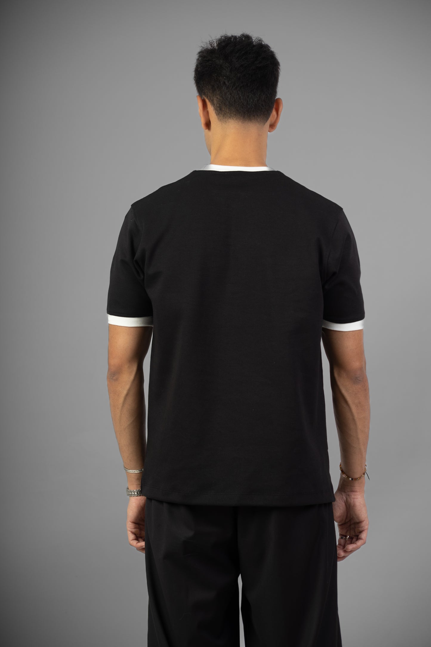 Ringer Tee- Black