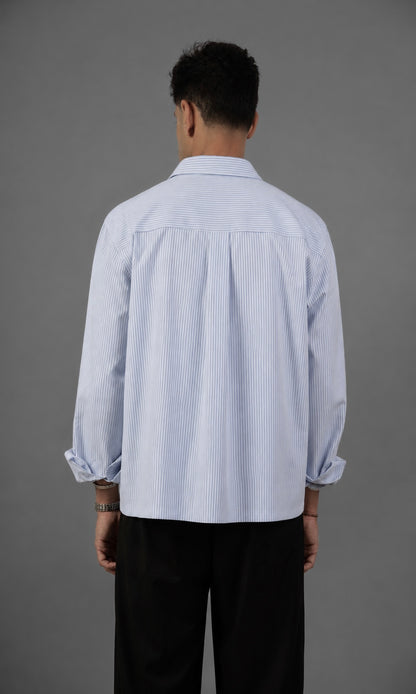 Baby Blue Striped Shirt