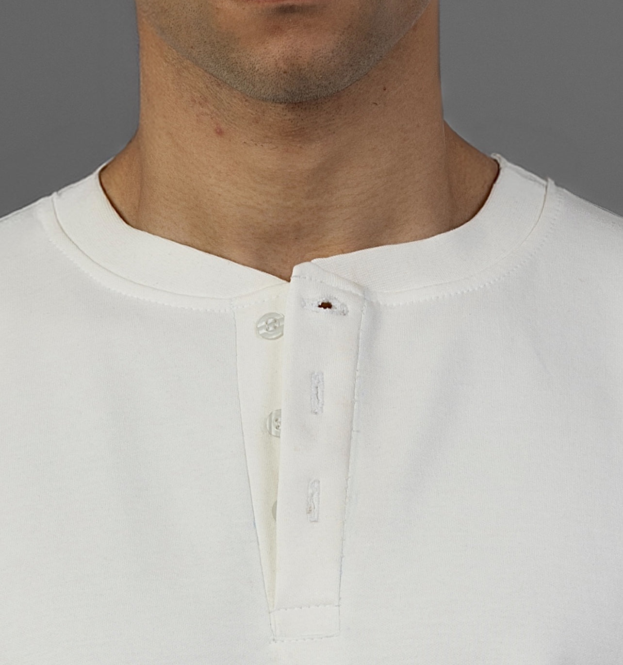 Henley T-Shirt- White