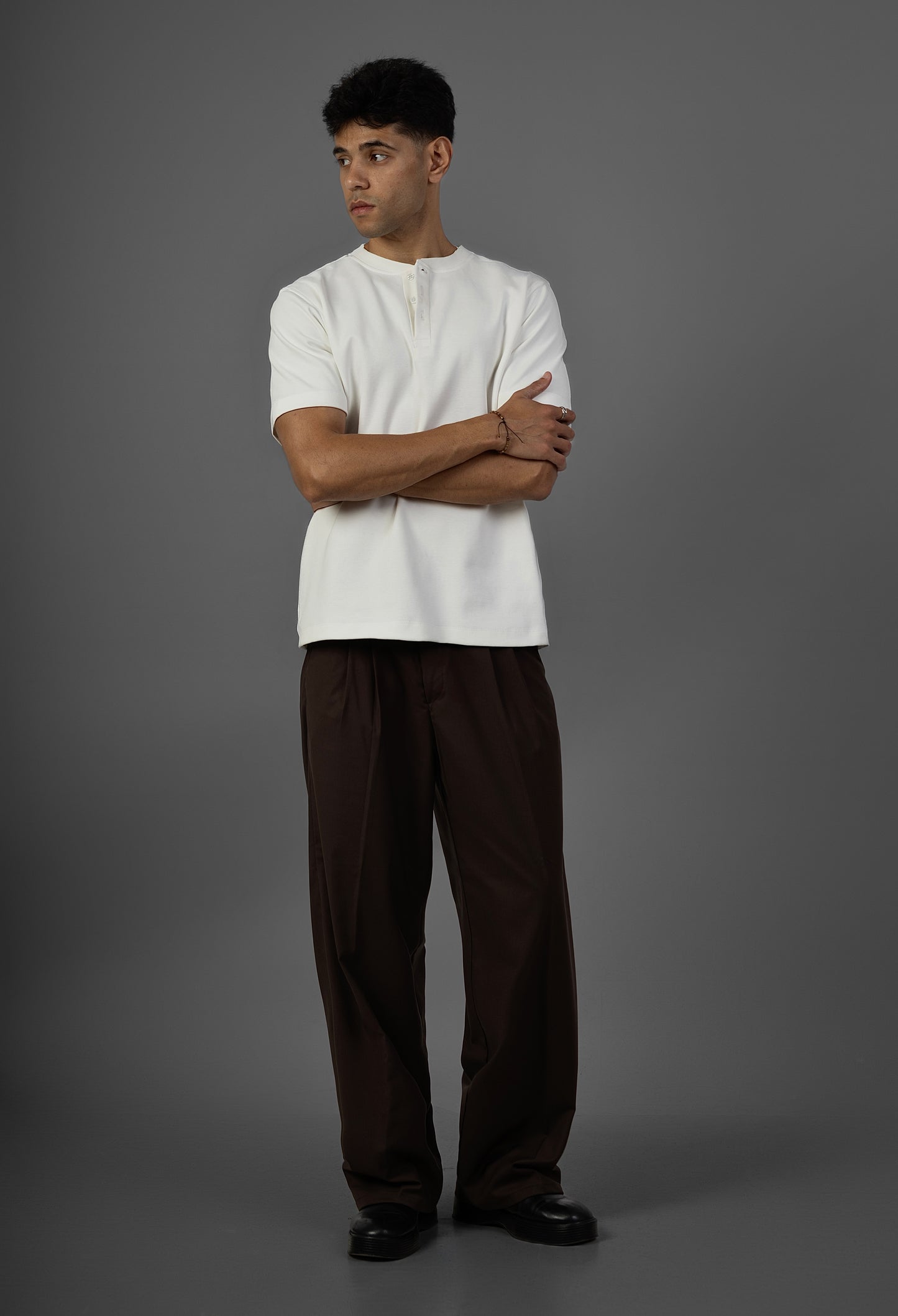 Henley T-Shirt- White
