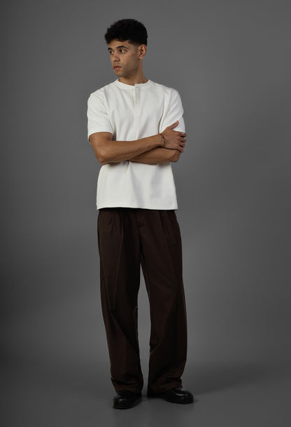 Henley T-Shirt- White