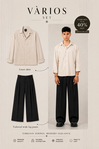 VÀRIOS BUNDLE (LENIN SHIRT & TAILORED PANTS)